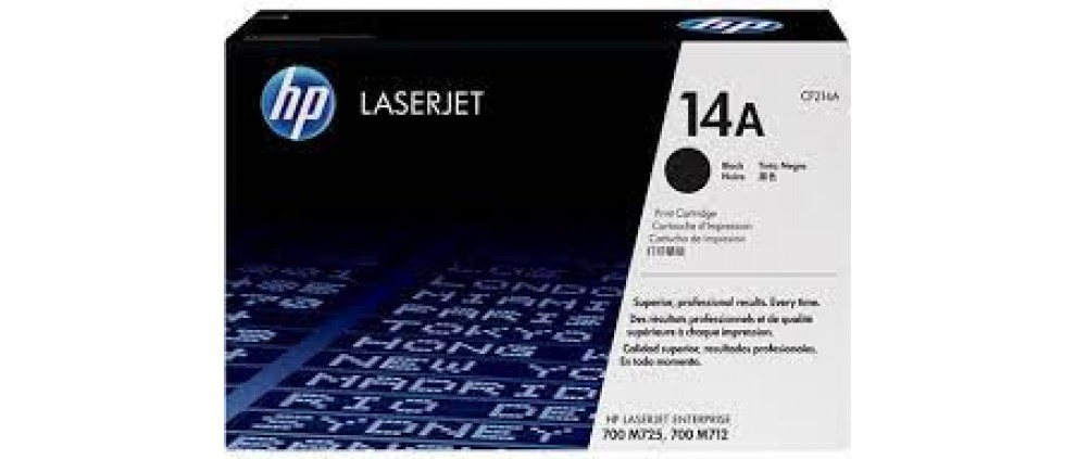 HP 14A Black Original Laserjet Toner Cartridge (CF214A) (10K)